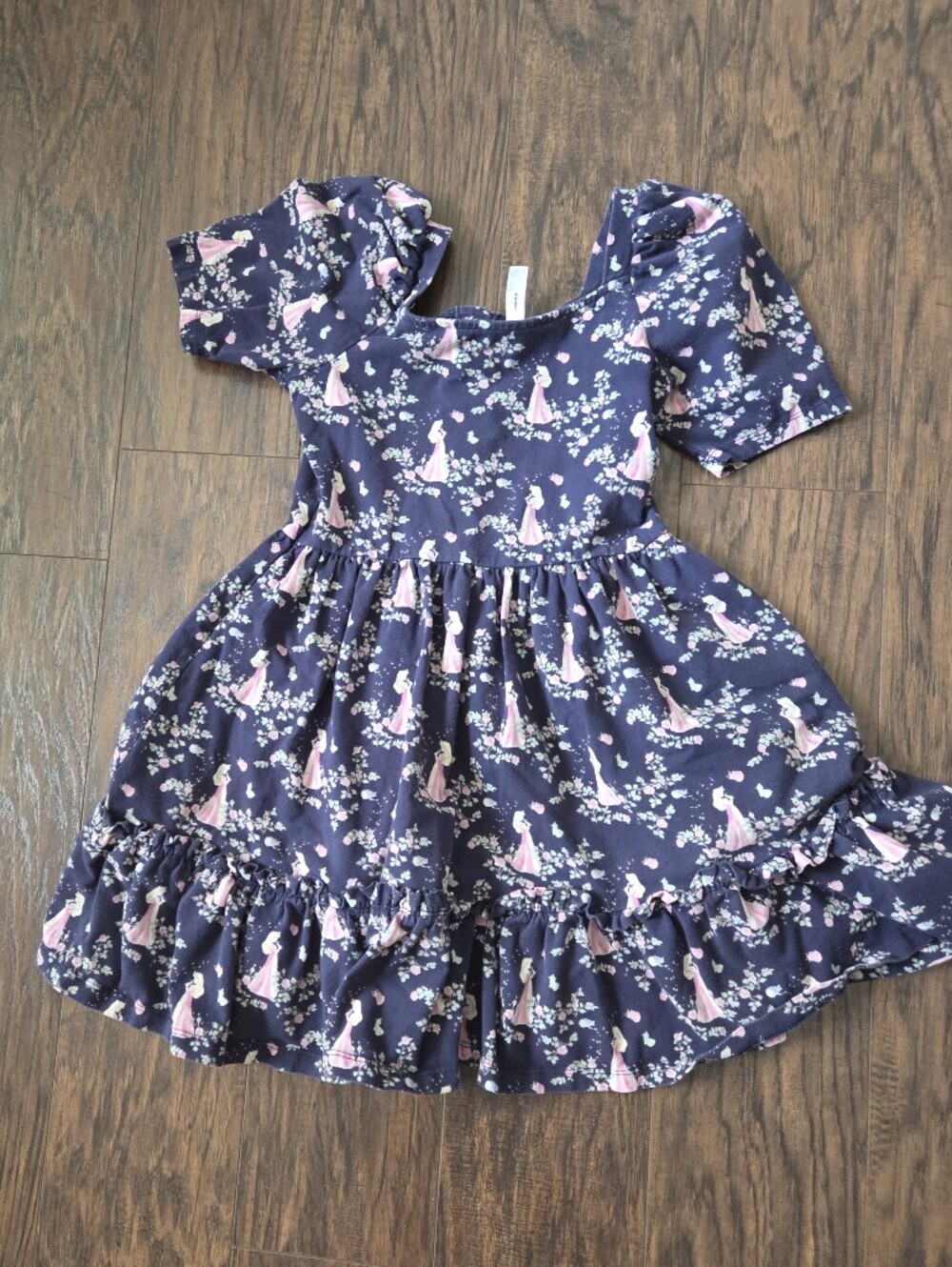 Janie and Jack Girls' Navy Aurora Floral Dress - Picture 2 of 5